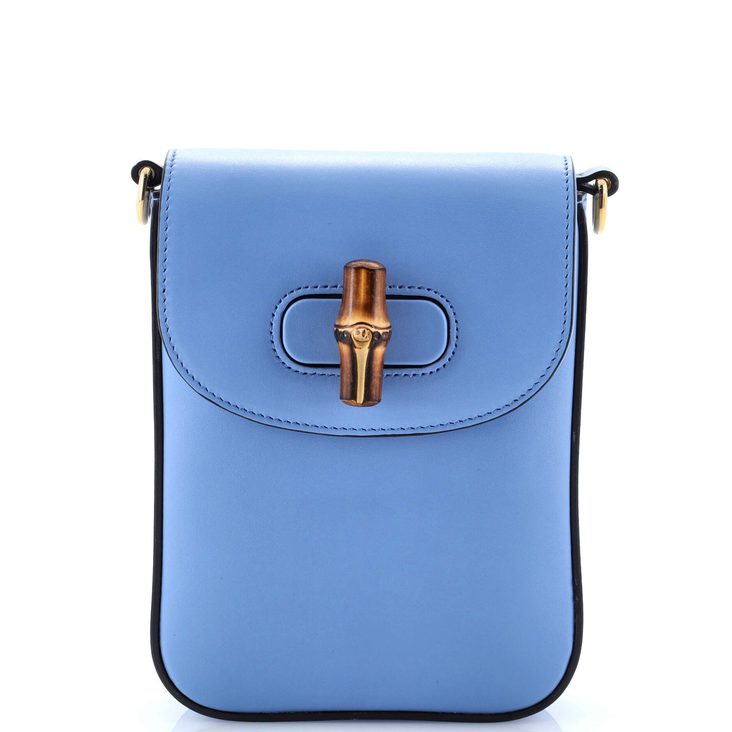 Bamboo Top Handle Backpack Leather Mini