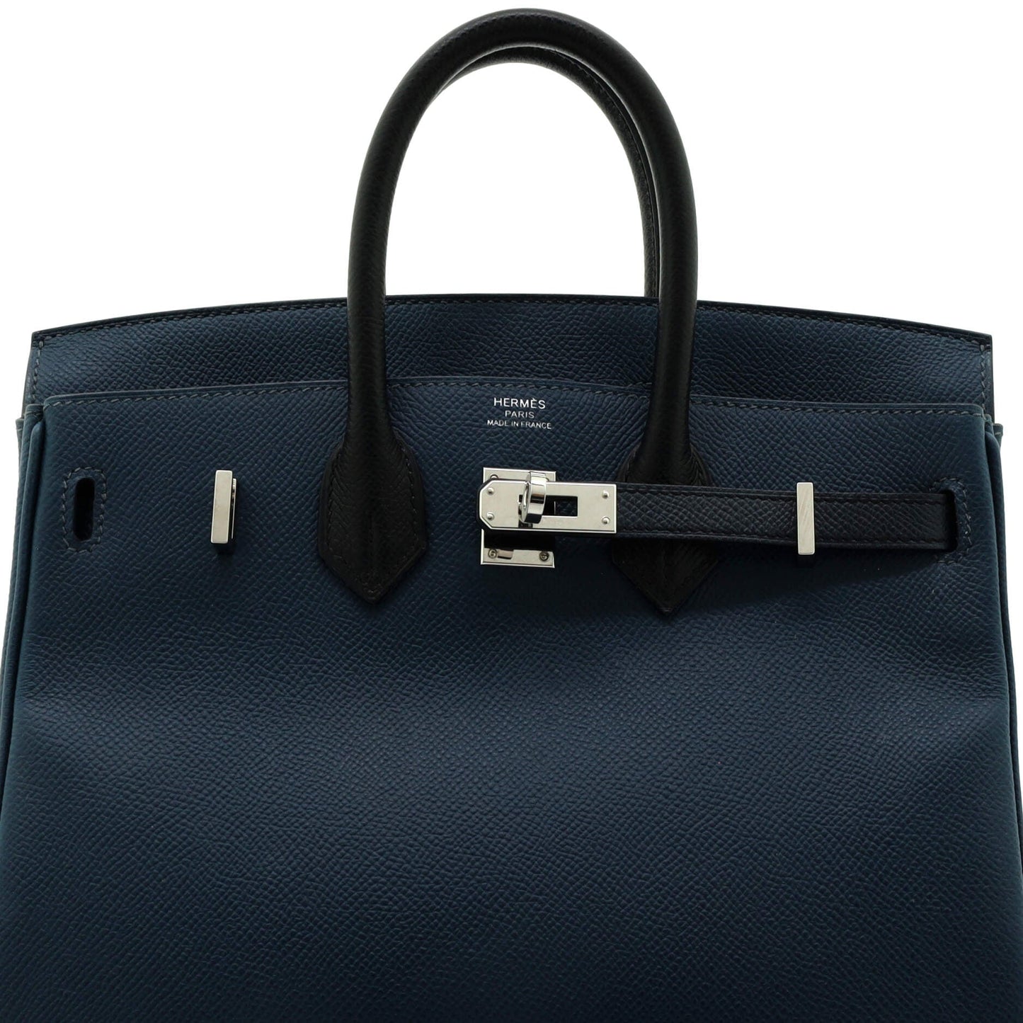 Birkin Handbag Tricolor Epsom with Palladium Hardware 25