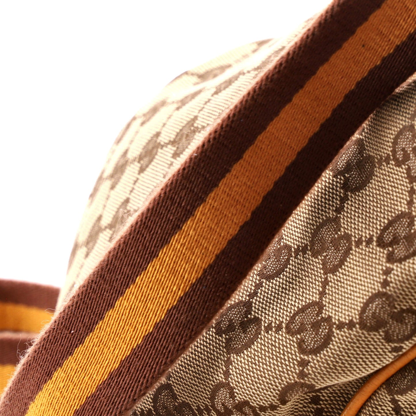 Web Strap Zip Messenger Bag GG Canvas Small