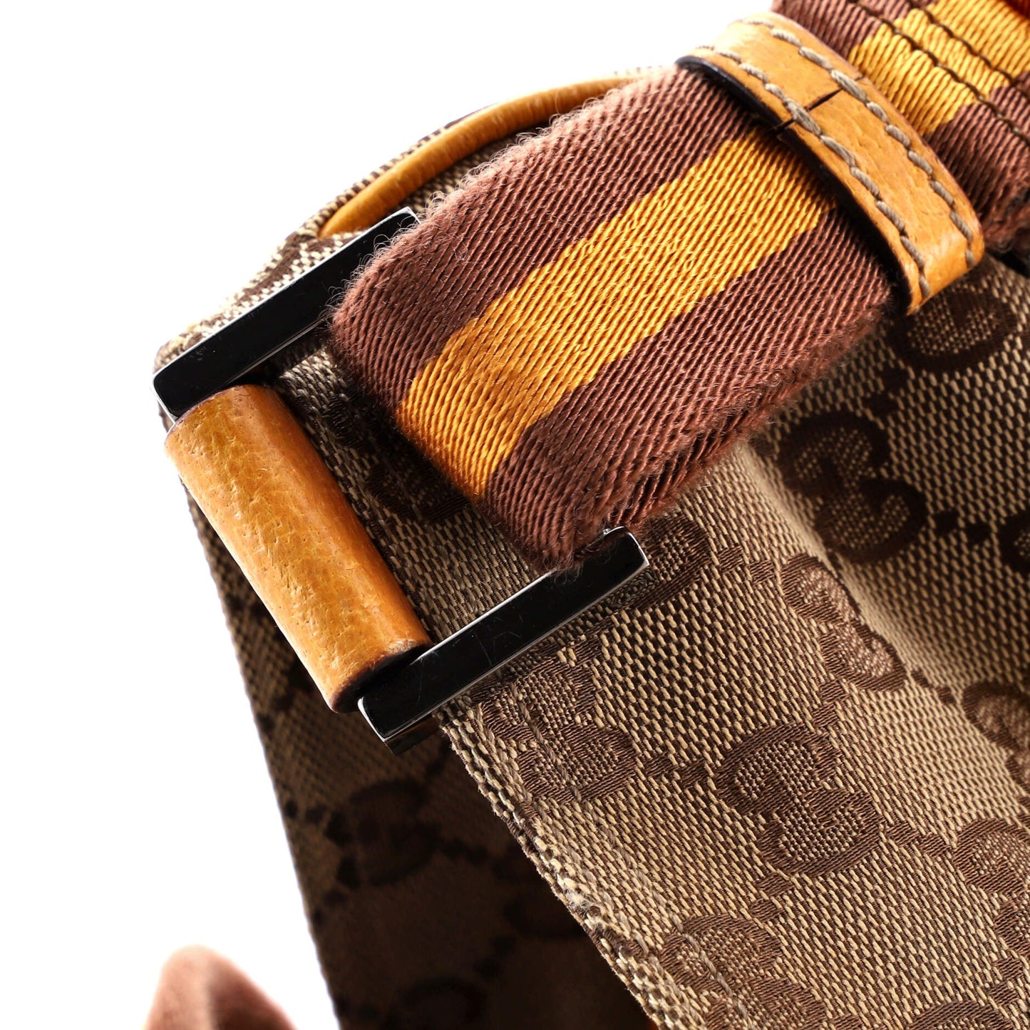 Web Strap Zip Messenger Bag GG Canvas Small