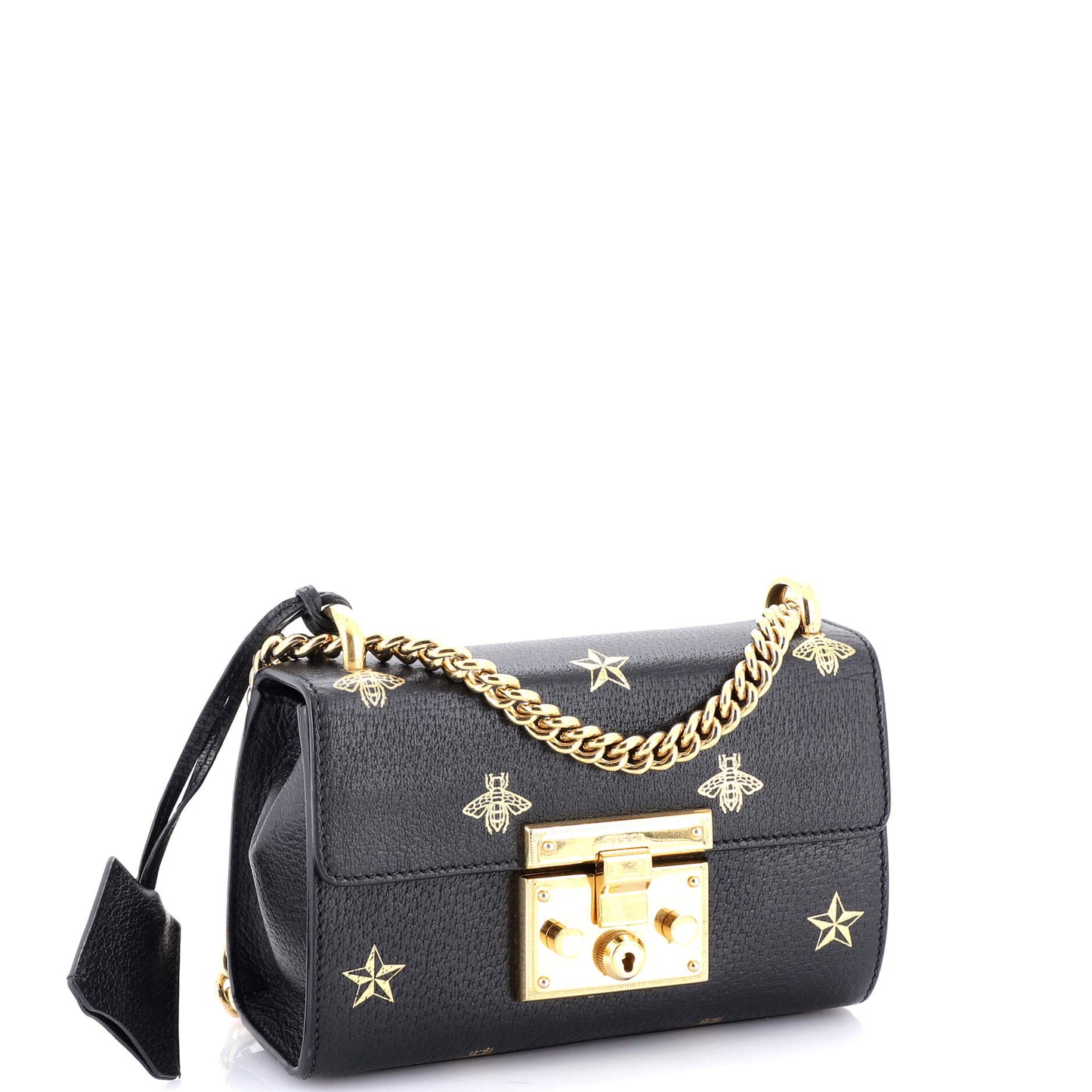 Padlock Shoulder Bag Printed Leather Small