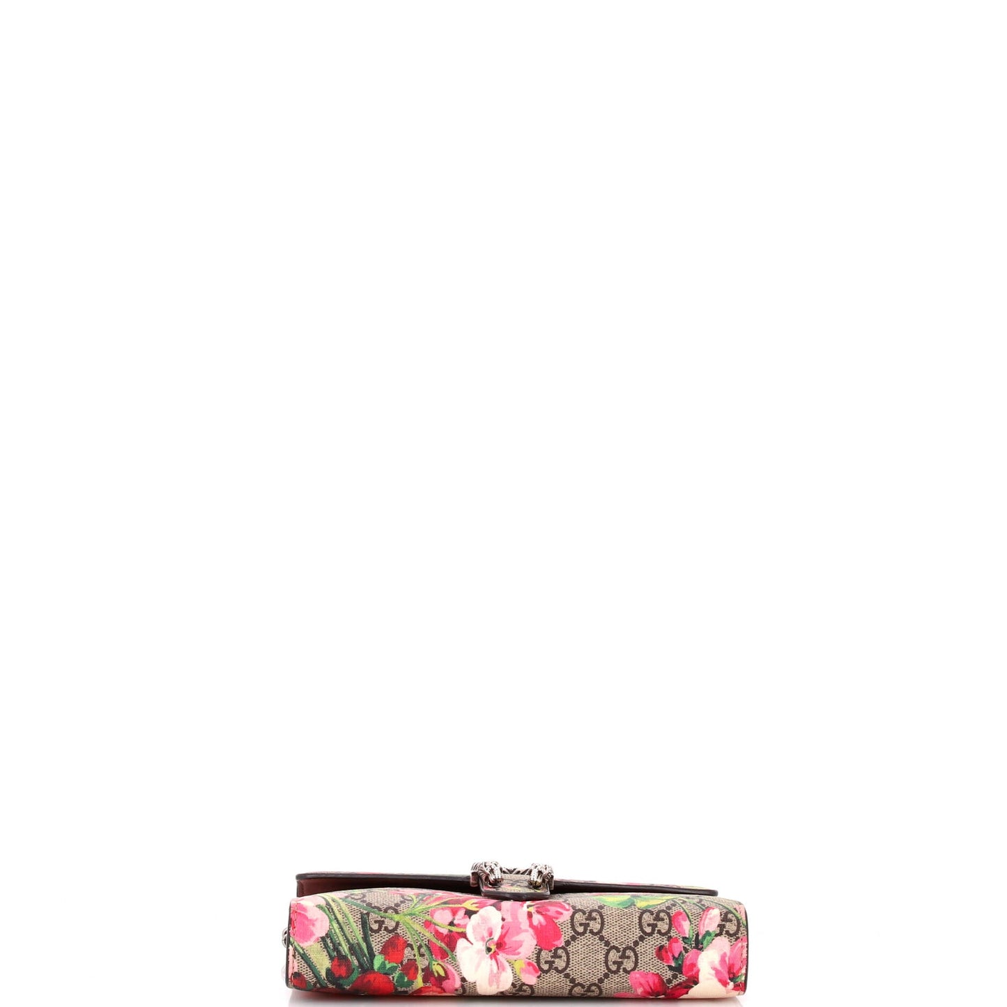 Dionysus Chain Wallet Blooms Print GG Coated Canvas Small