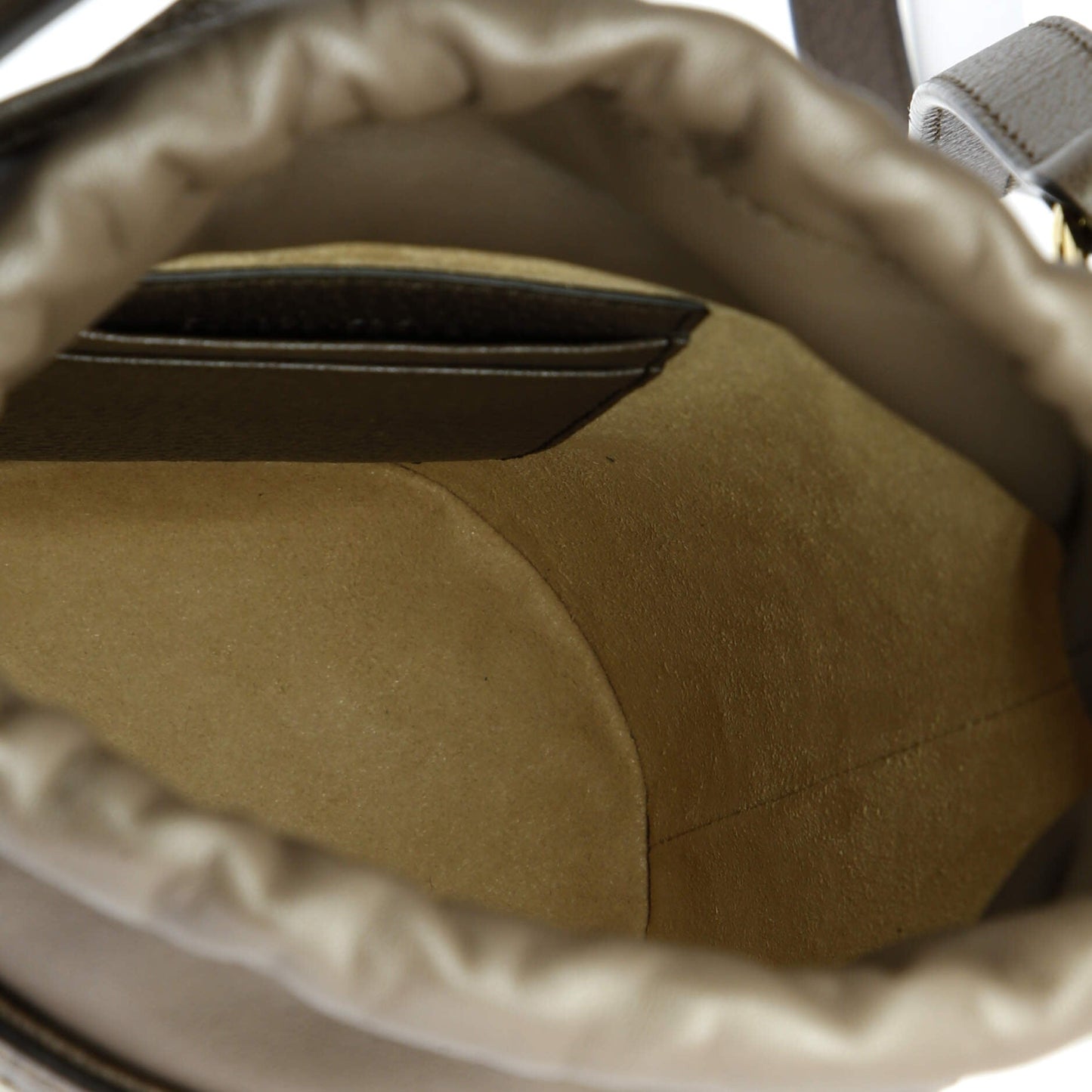 Ophidia Top Handle Bucket Bag GG Coated Canvas with Leather Mini