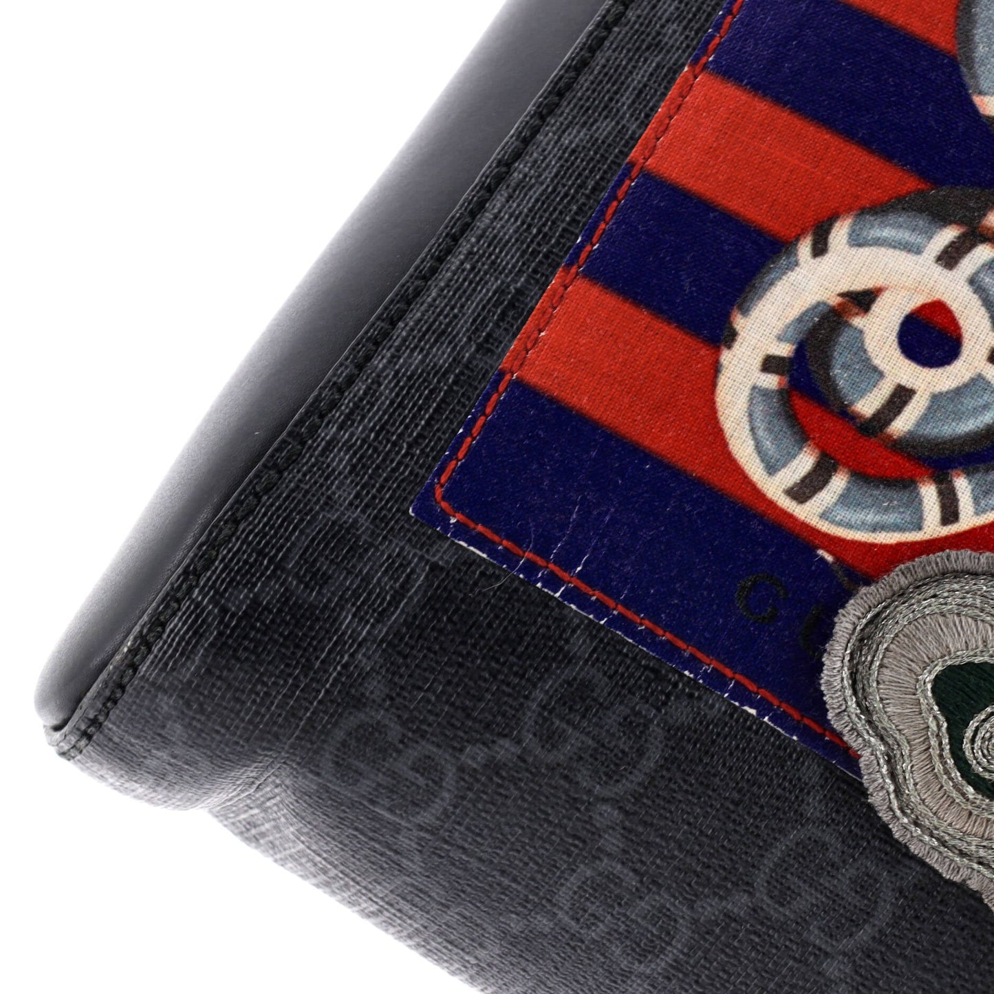 Night Courrier Zip Messenger GG Coated Canvas with Applique Small