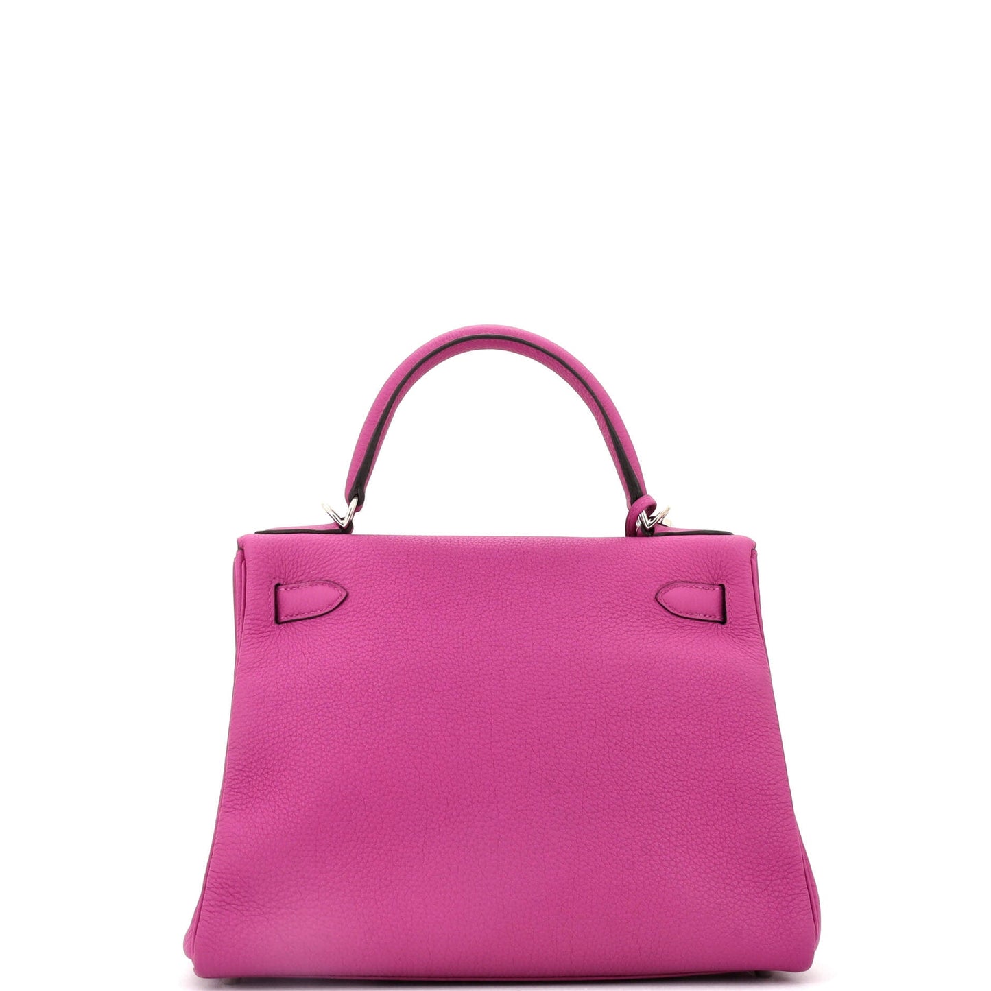 Kelly Handbag Rose Pourpre Togo with Palladium Hardware 28