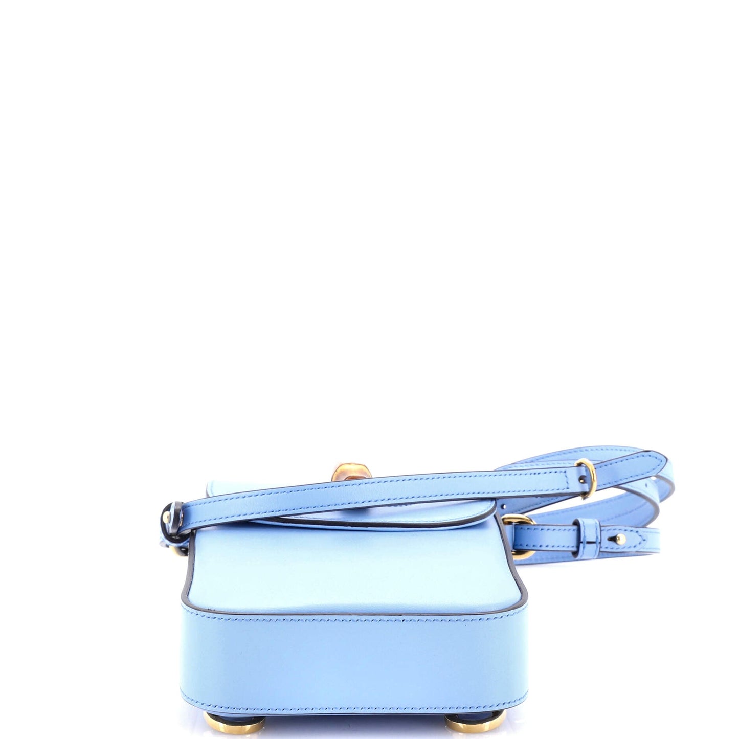 Bamboo Top Handle Backpack Leather Mini