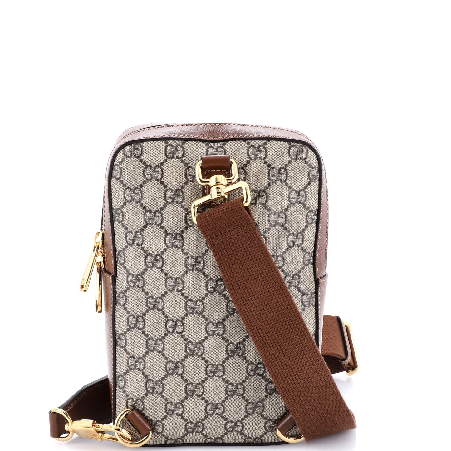 Interlocking G Patch Sling Bag GG Coated Canvas Small