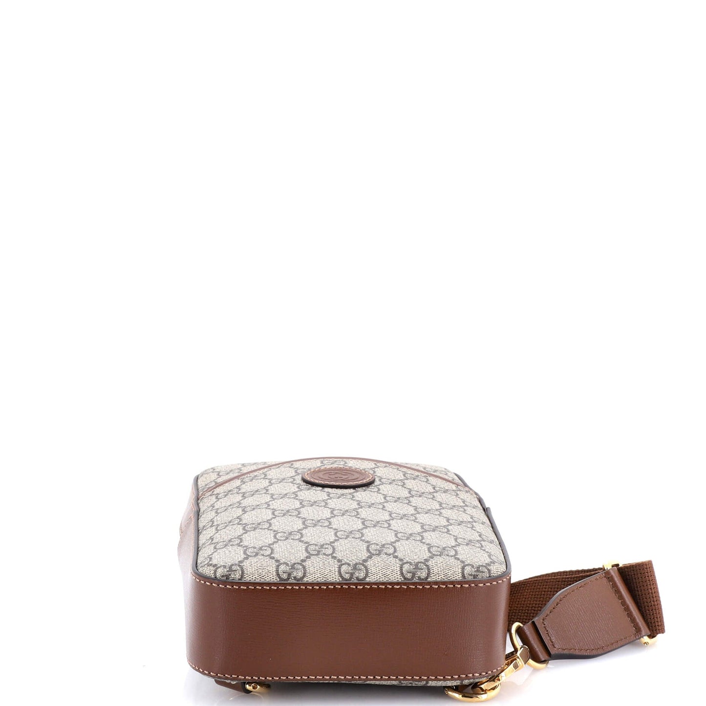 Interlocking G Patch Sling Bag GG Coated Canvas Small