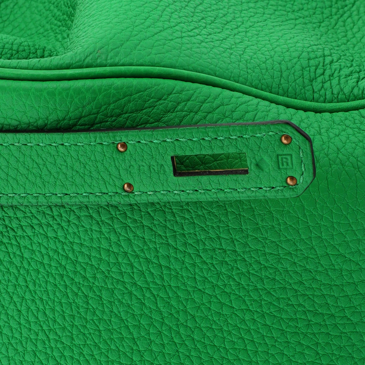 Kelly Handbag Bamboo Togo with Gold Hardware 32