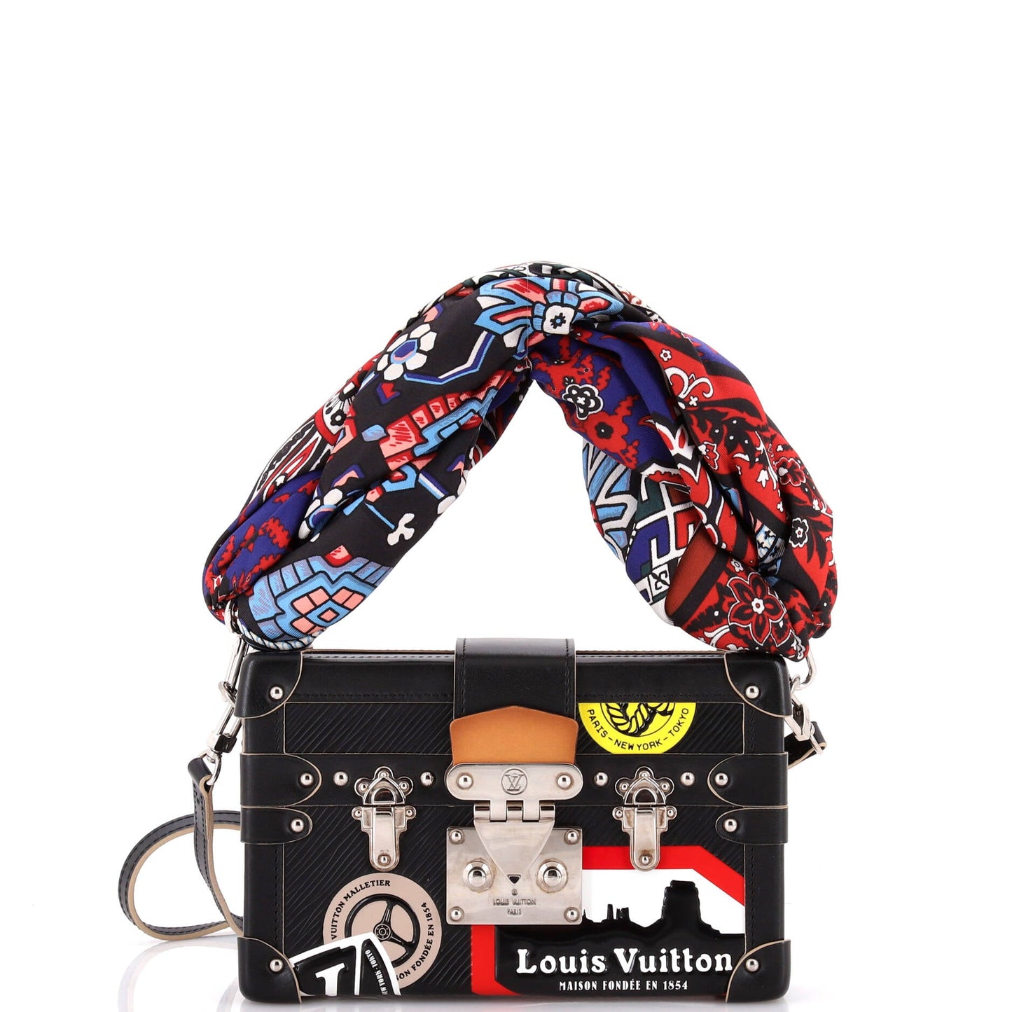 Petite Malle Handbag Limited Edition World Tour Epi Leather