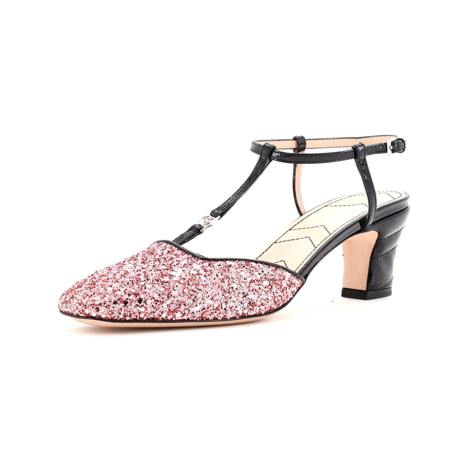 Women's Slingback Pumps Glitter and Patent