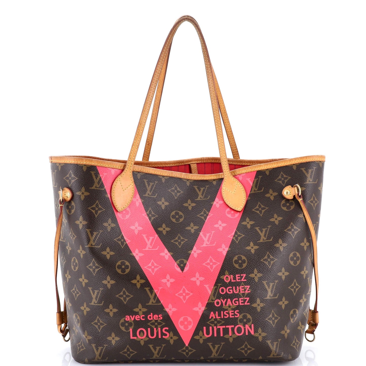 Neverfull NM Tote Limited Edition Cities V Monogram Canvas MM