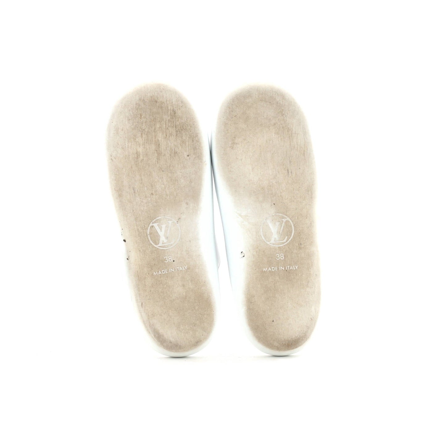 Women's Sunbath Flat Mule Sandals Monogram Canvas and Rubber