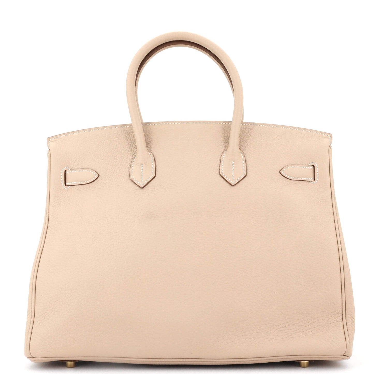 Birkin Handbag Light Clemence with Gold Hardware 35