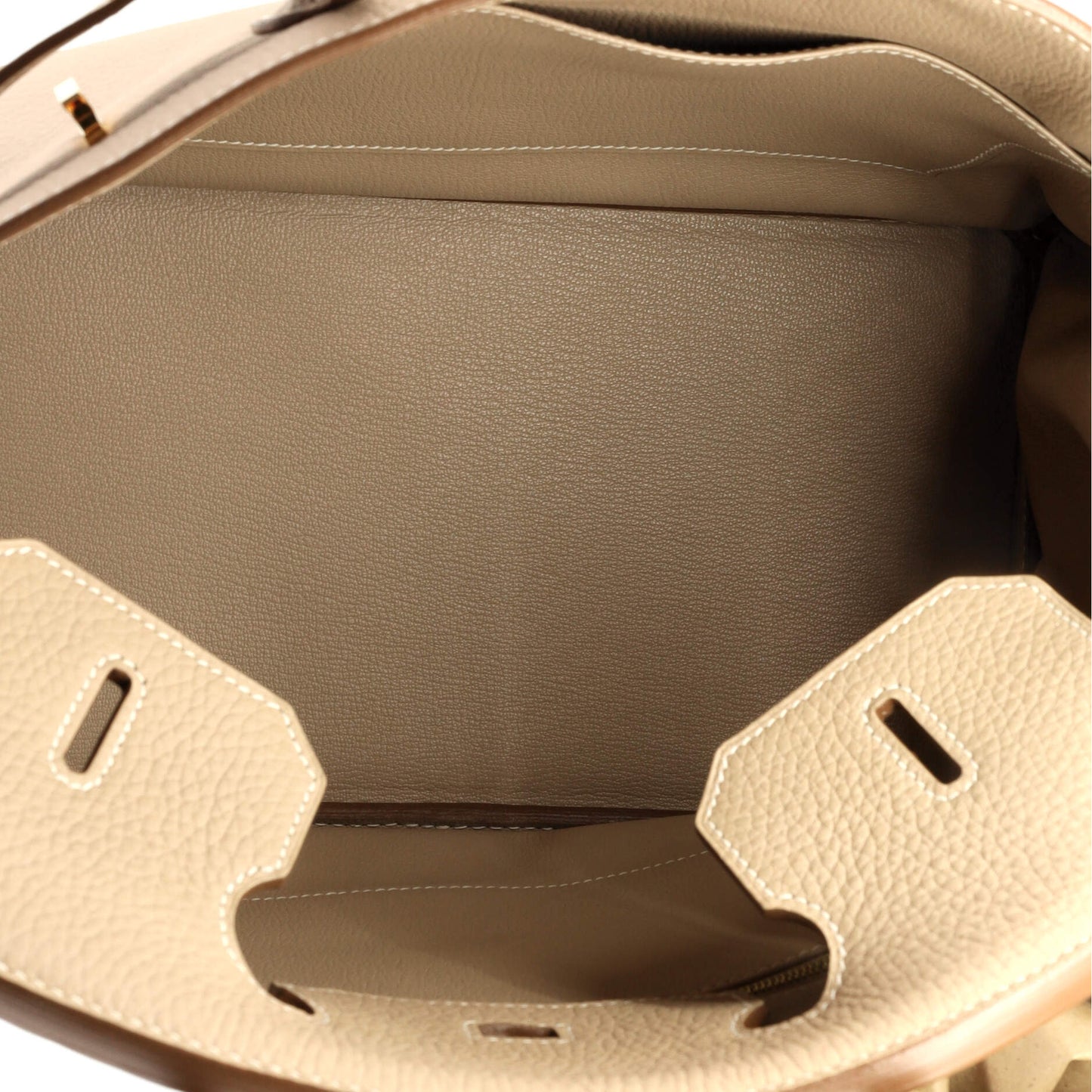 Birkin Handbag Light Clemence with Gold Hardware 35