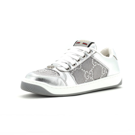 Screener Sneakers Leather with Crystals
