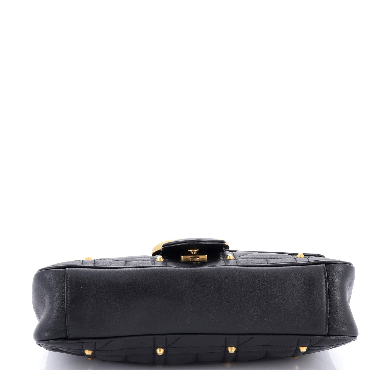 GG Marmont Flap Bag Studded Matelasse Leather Medium