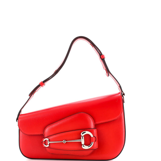 Horsebit 1955 Asymmetric Shoulder Bag Leather Small