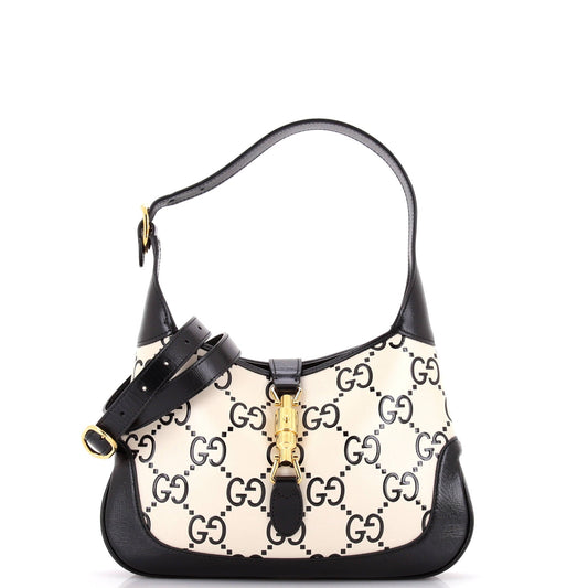 Jackie 1961 Hobo GG Embossed Leather Small