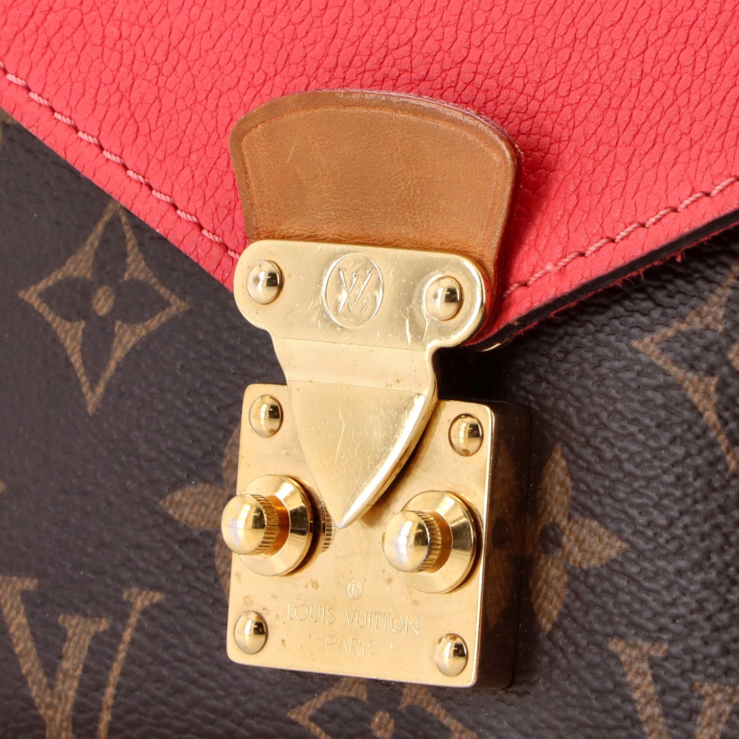 Pallas Chain Shoulder Bag Monogram Canvas and Calfskin