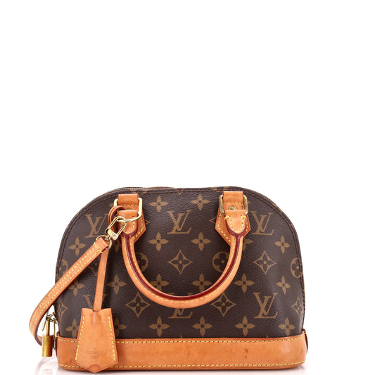 Alma Handbag Monogram Canvas BB