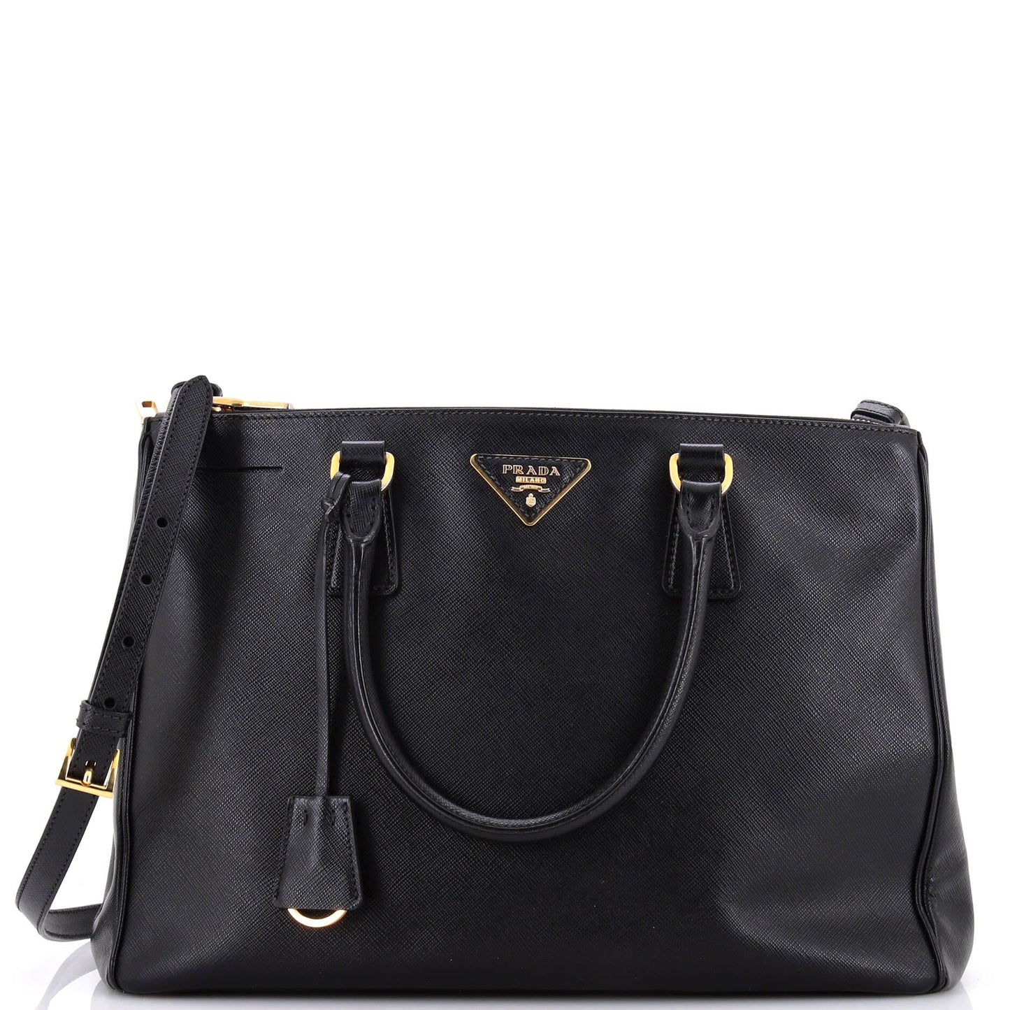 Galleria Double Zip Tote Saffiano Leather Medium