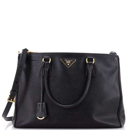 Galleria Double Zip Tote Saffiano Leather Medium