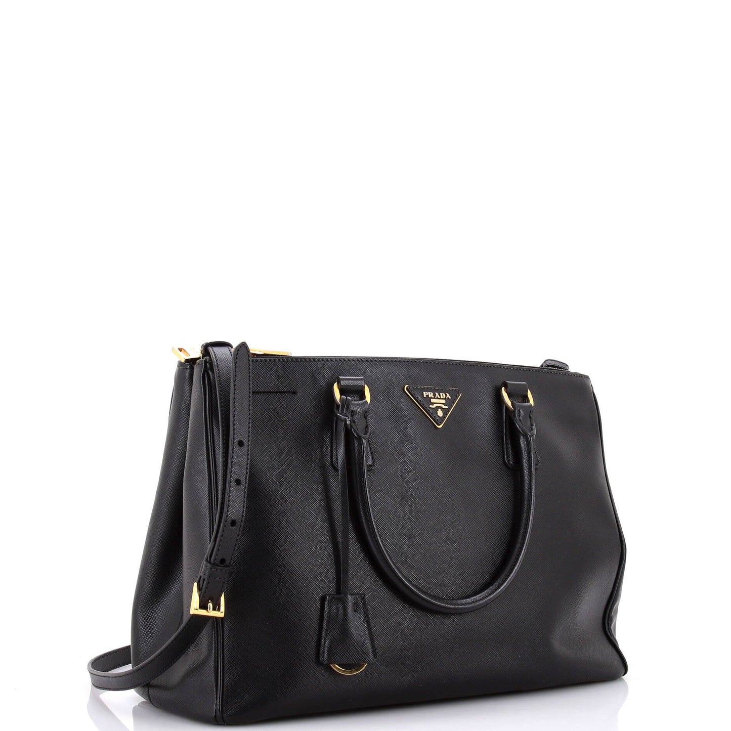 Galleria Double Zip Tote Saffiano Leather Medium