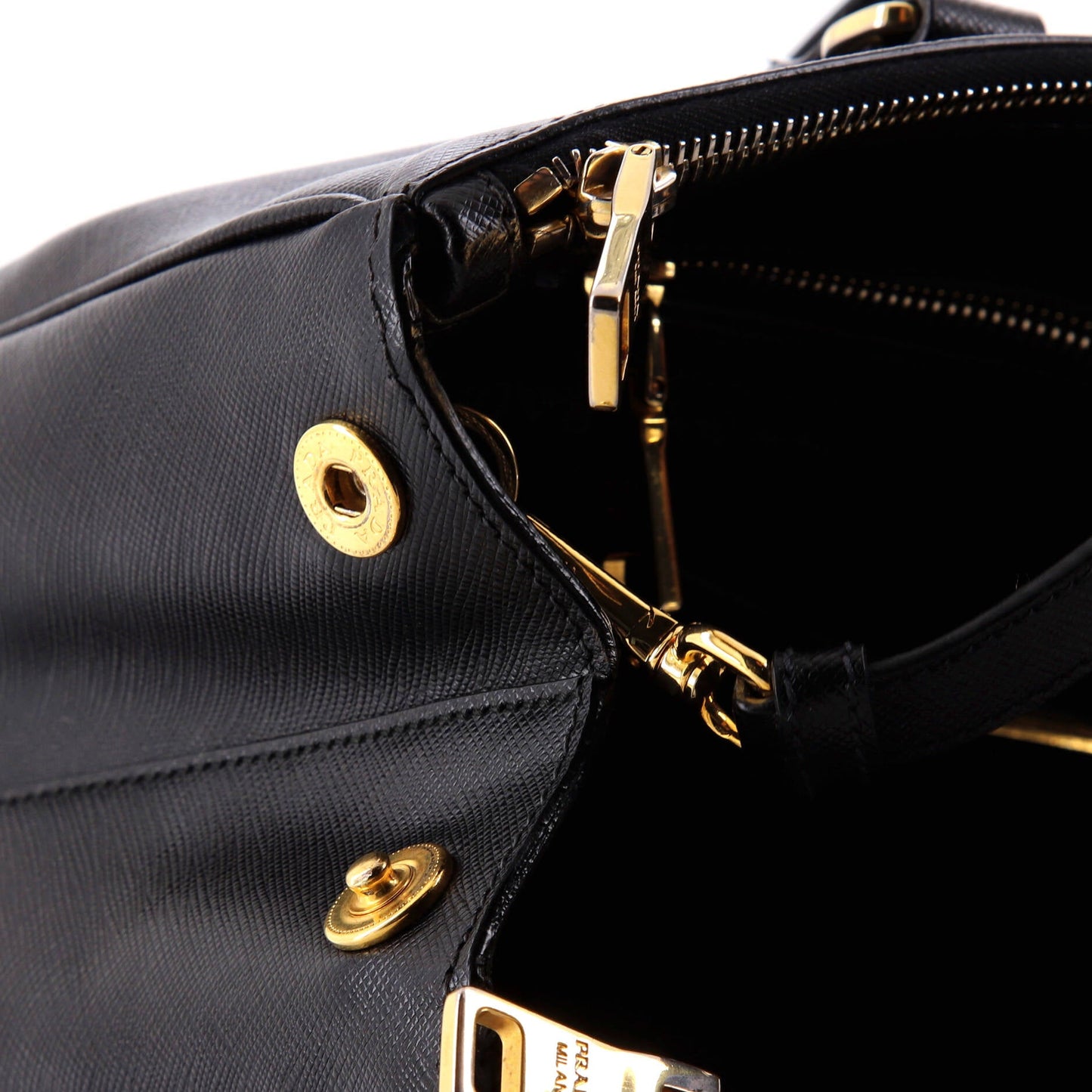 Galleria Double Zip Tote Saffiano Leather Medium