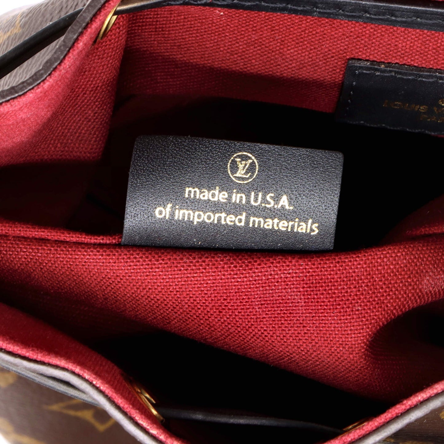 Montsouris NM Backpack Monogram Canvas with Leather BB