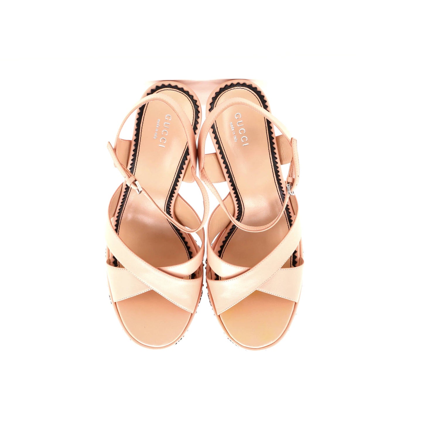 Women's Janaya GG Studded Platform Sandals Leather