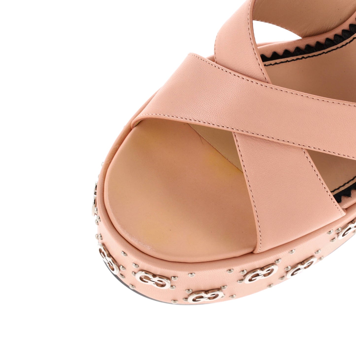 Women's Janaya GG Studded Platform Sandals Leather