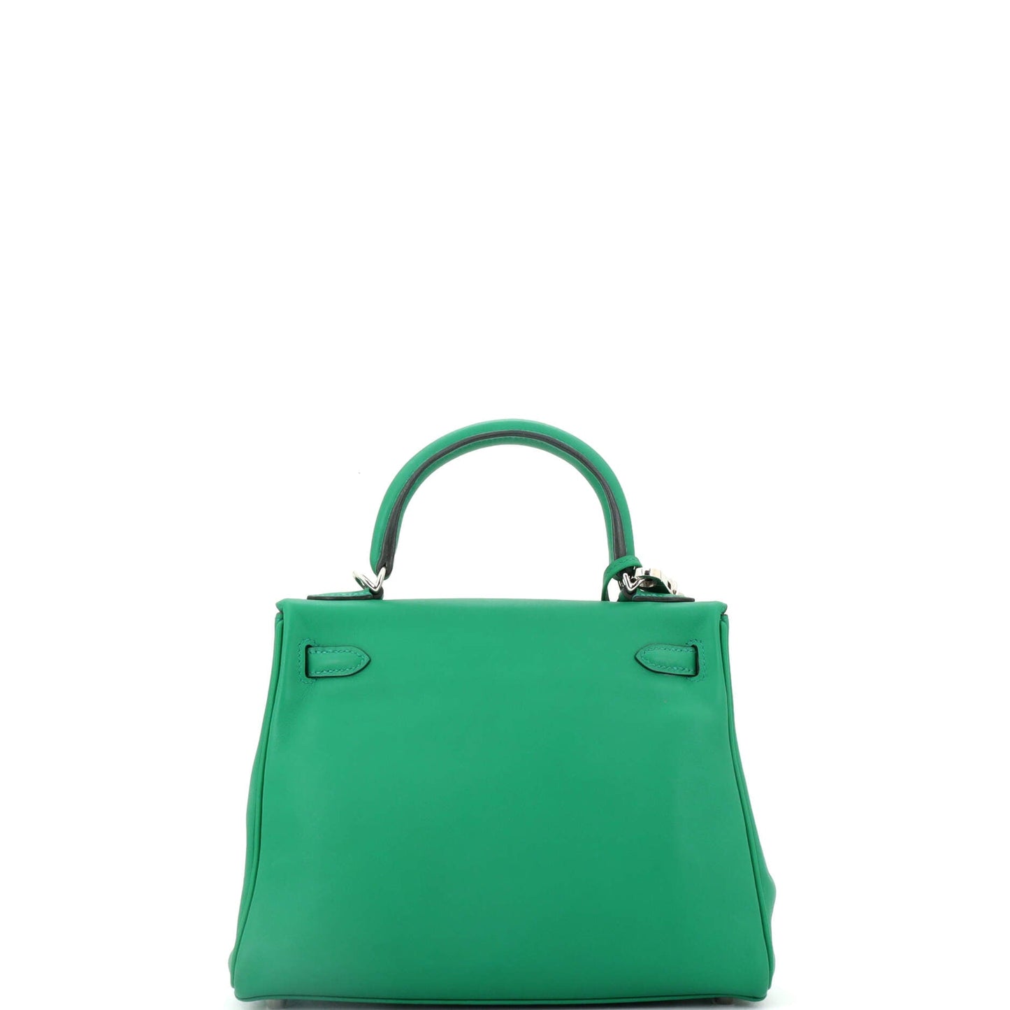 Kelly Handbag Vert Vertigo Swift with Palladium Hardware 25