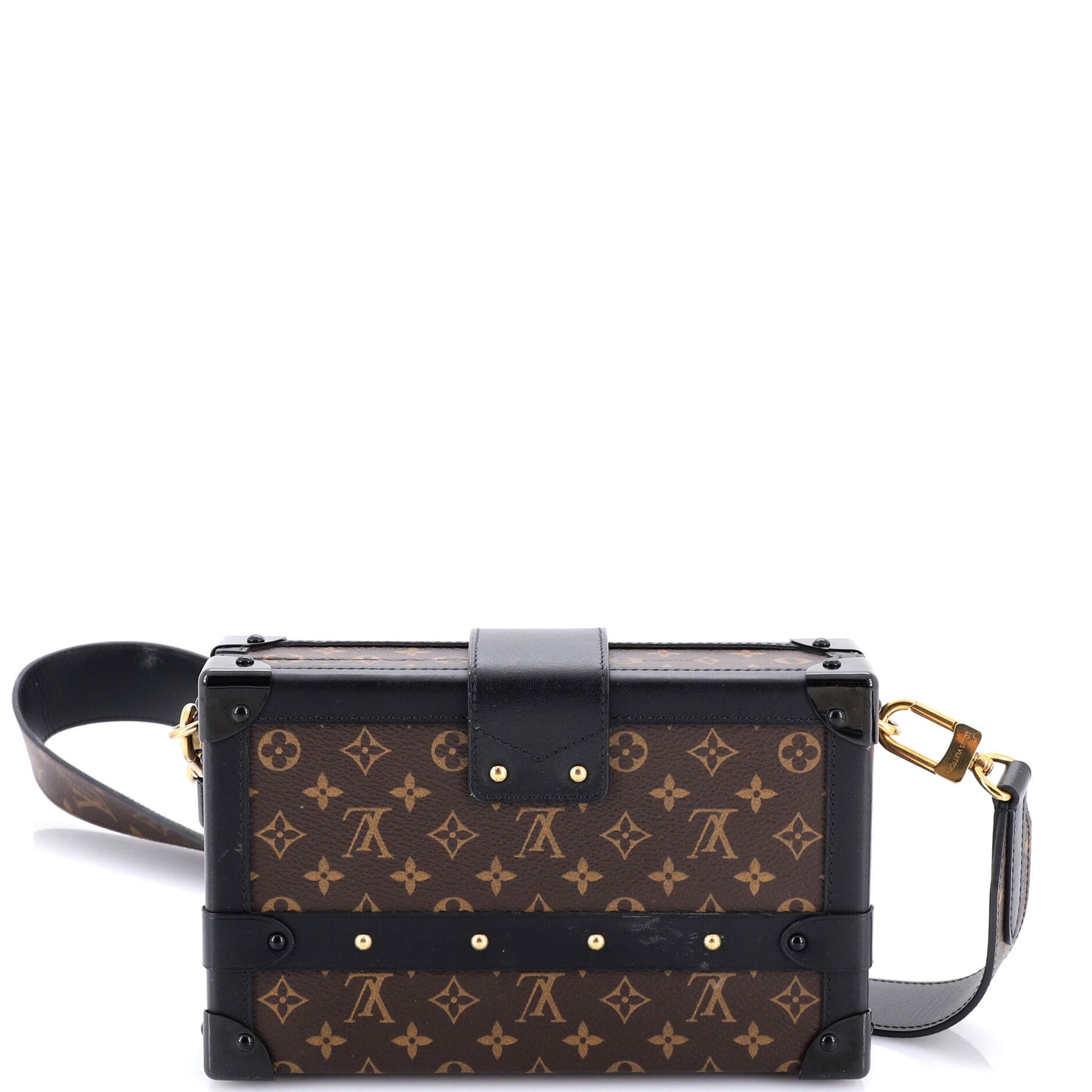 Petite Malle Handbag Monogram Canvas with Chain Detail