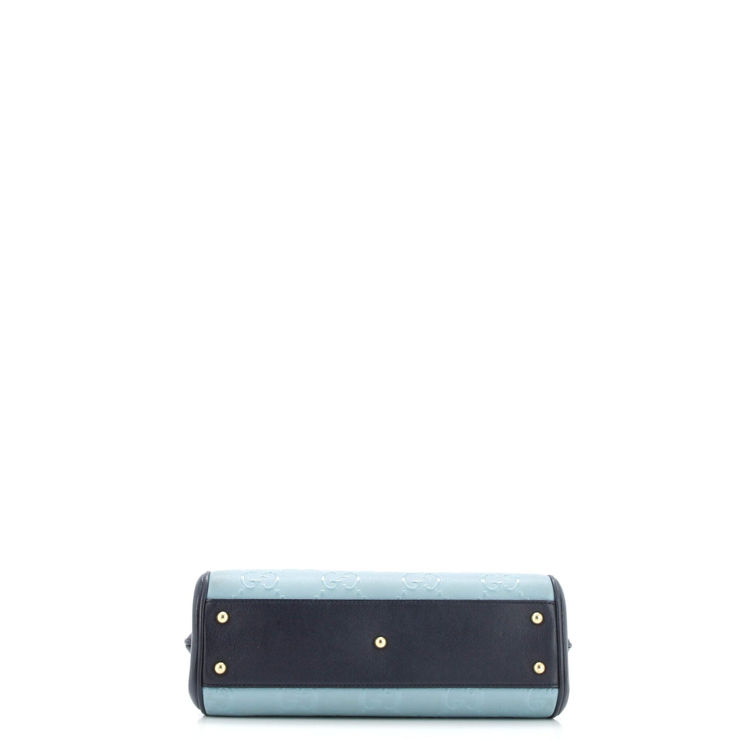 GG Padlock Top Handle Bag GG Embossed Leather Small