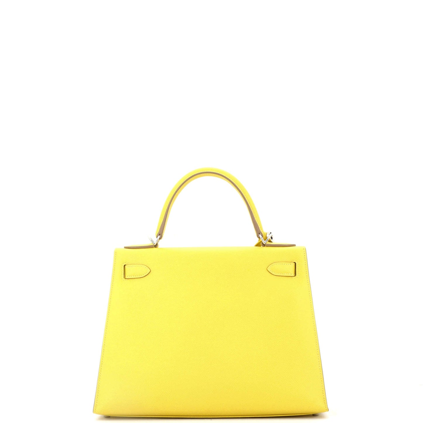 Kelly Handbag Lime Epsom with Palladium Hardware 28