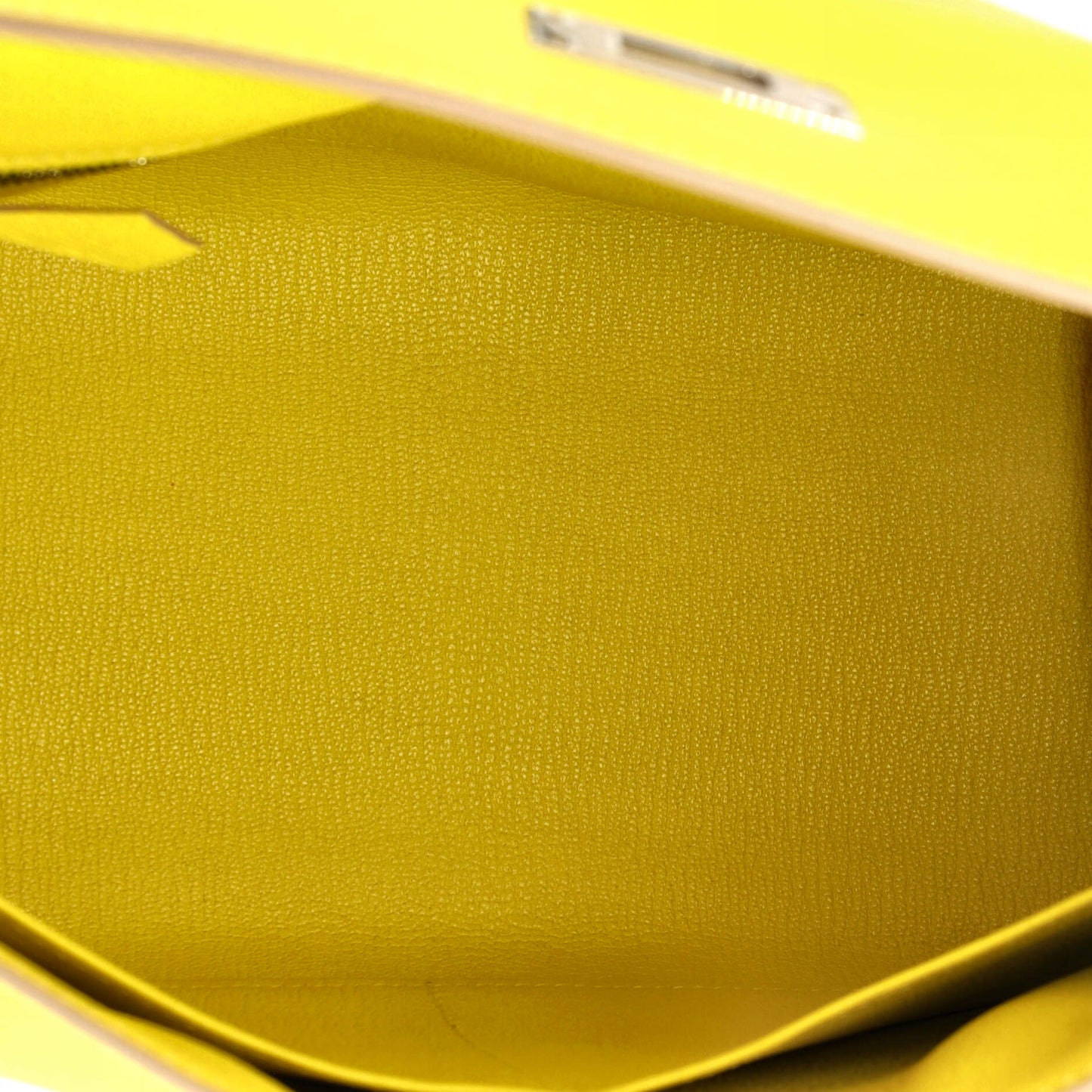 Kelly Handbag Lime Epsom with Palladium Hardware 28