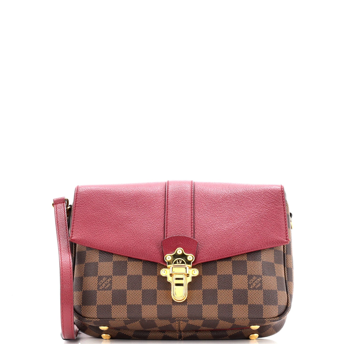 Clapton Handbag Damier and Leather PM