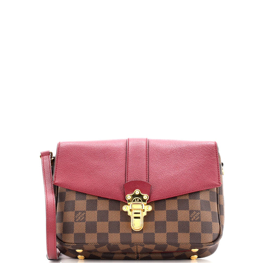 Clapton Handbag Damier and Leather PM