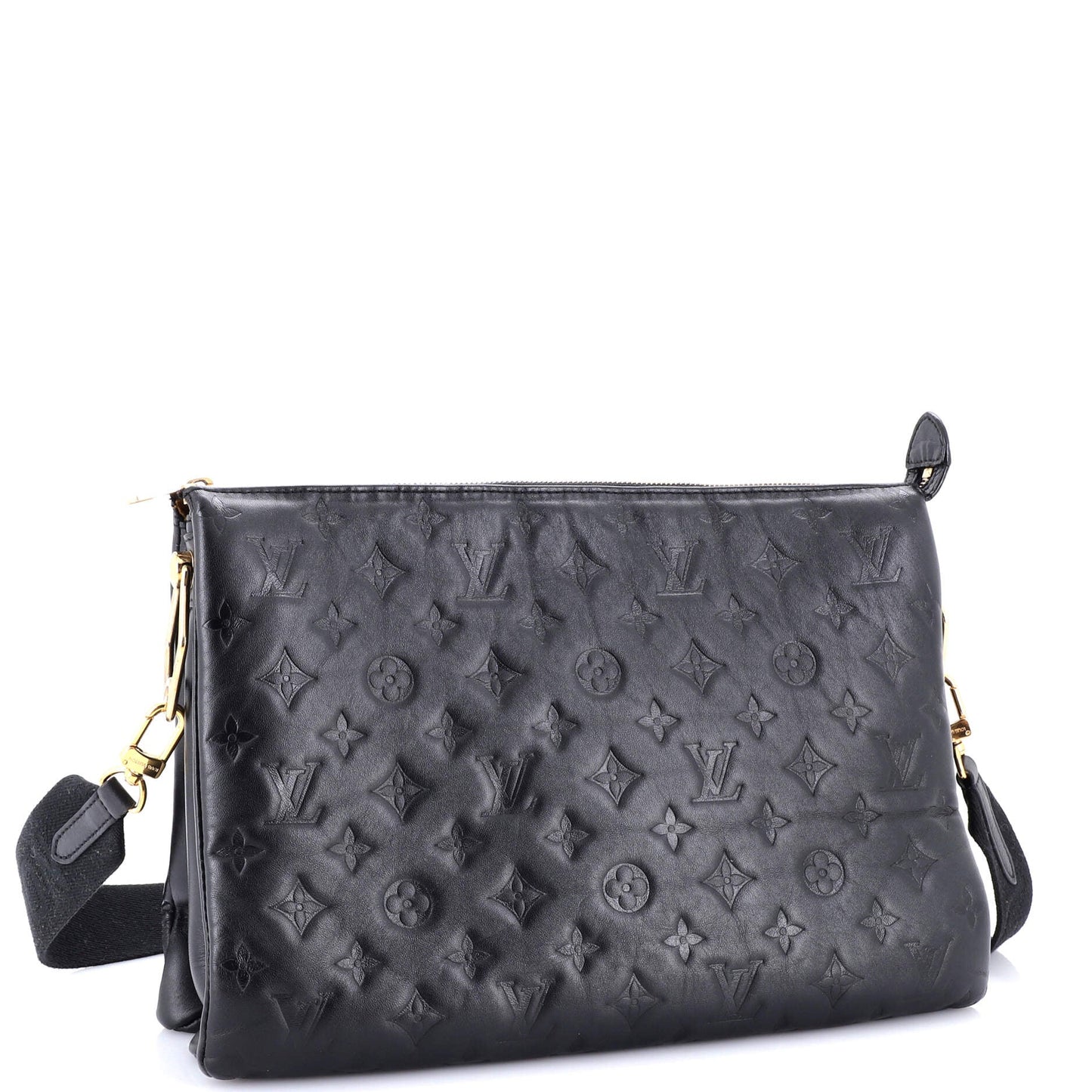 Coussin Bag Monogram Embossed Lambskin MM