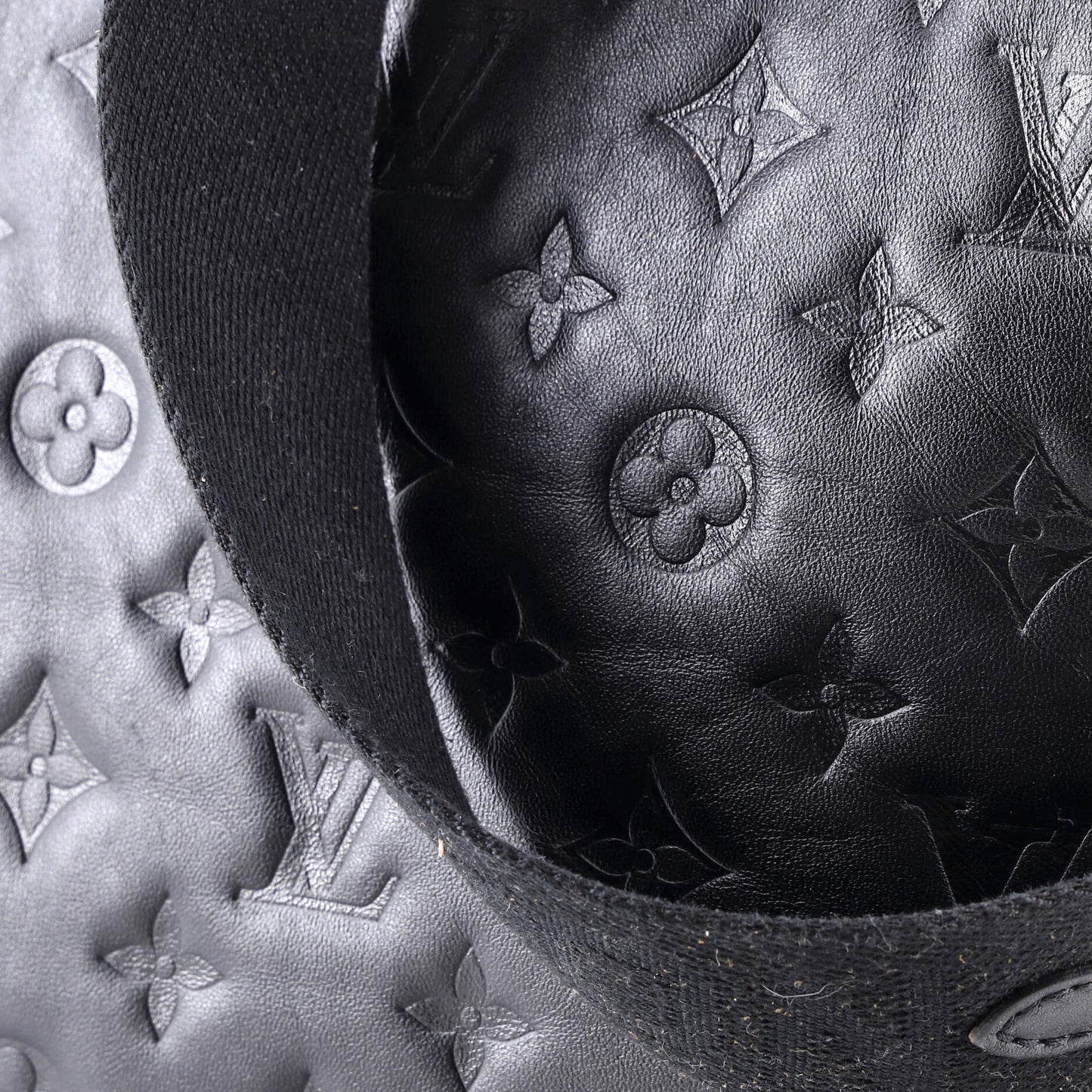 Coussin Bag Monogram Embossed Lambskin MM