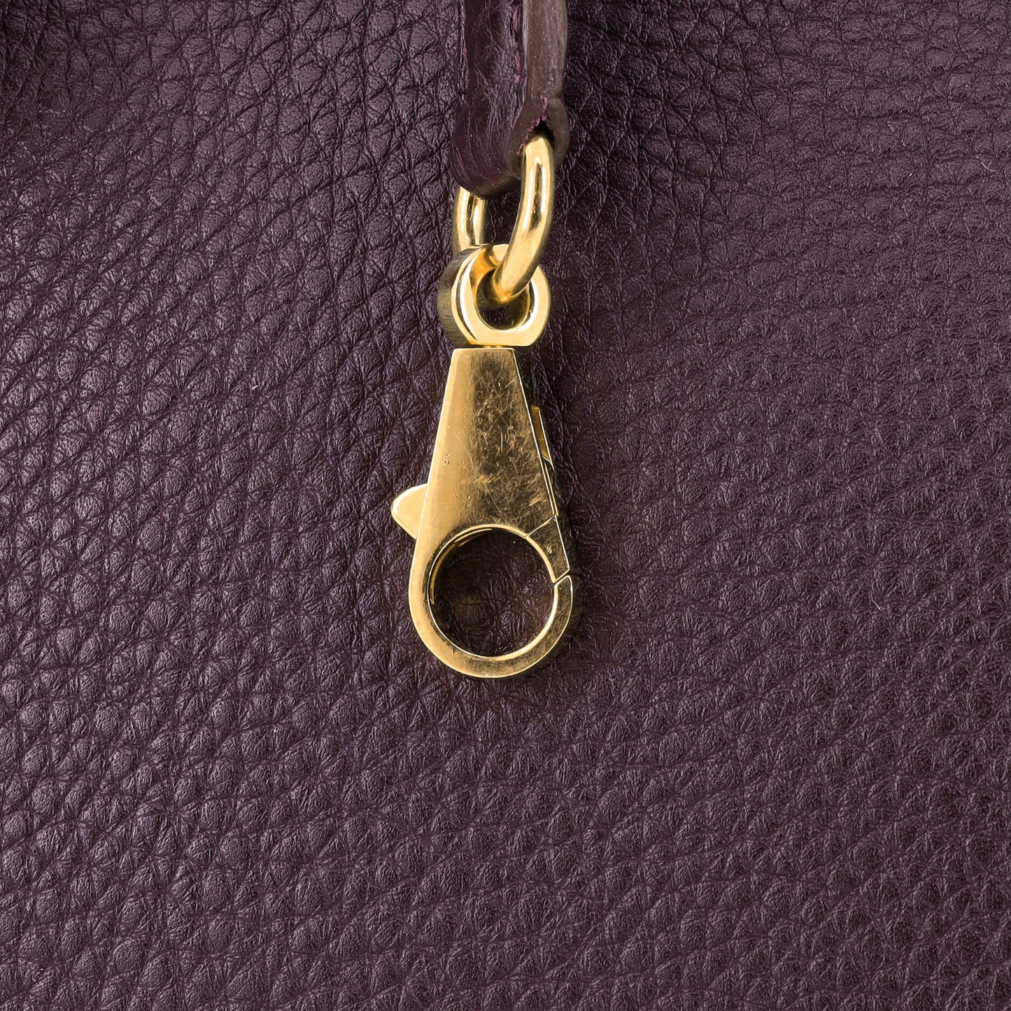 Kelly Handbag Raisin Togo with Gold Hardware 32