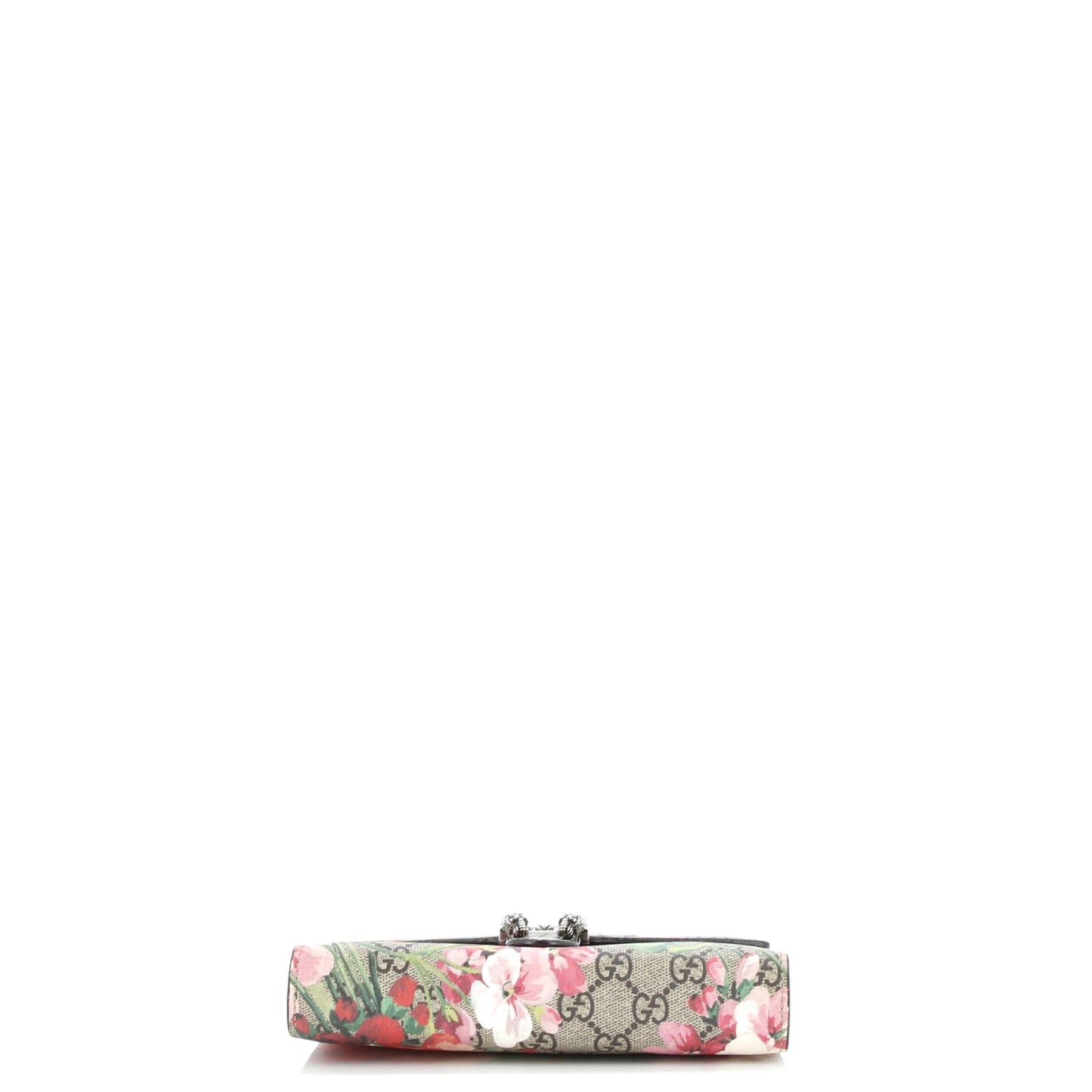 Dionysus Chain Wallet Blooms Print GG Coated Canvas Small