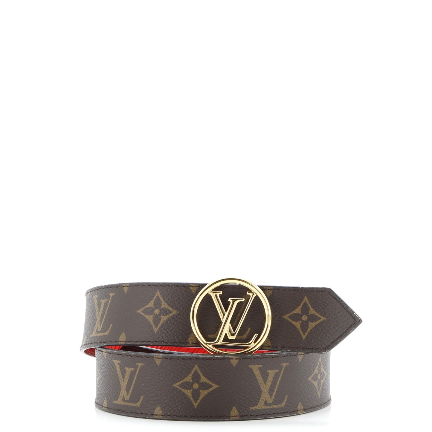 LV Circle Reversible Belt Monogram Canvas and Leather Medium