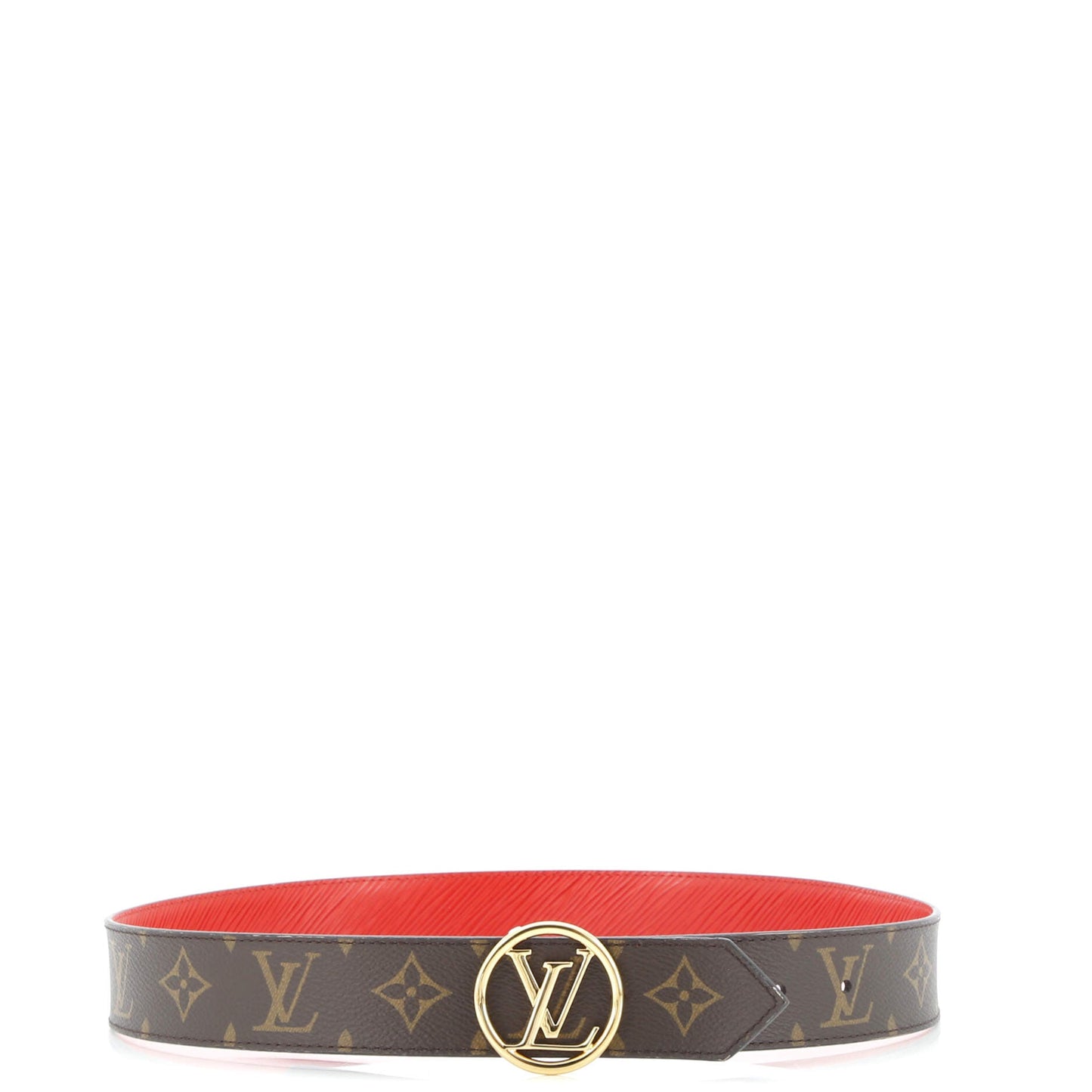 LV Circle Reversible Belt Monogram Canvas and Leather Medium