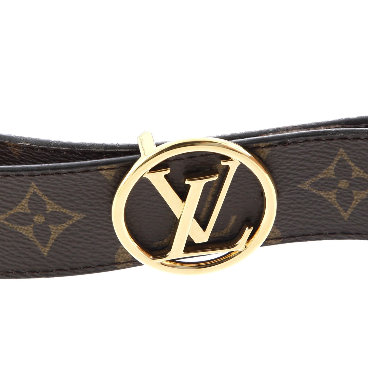 LV Circle Reversible Belt Monogram Canvas and Leather Medium