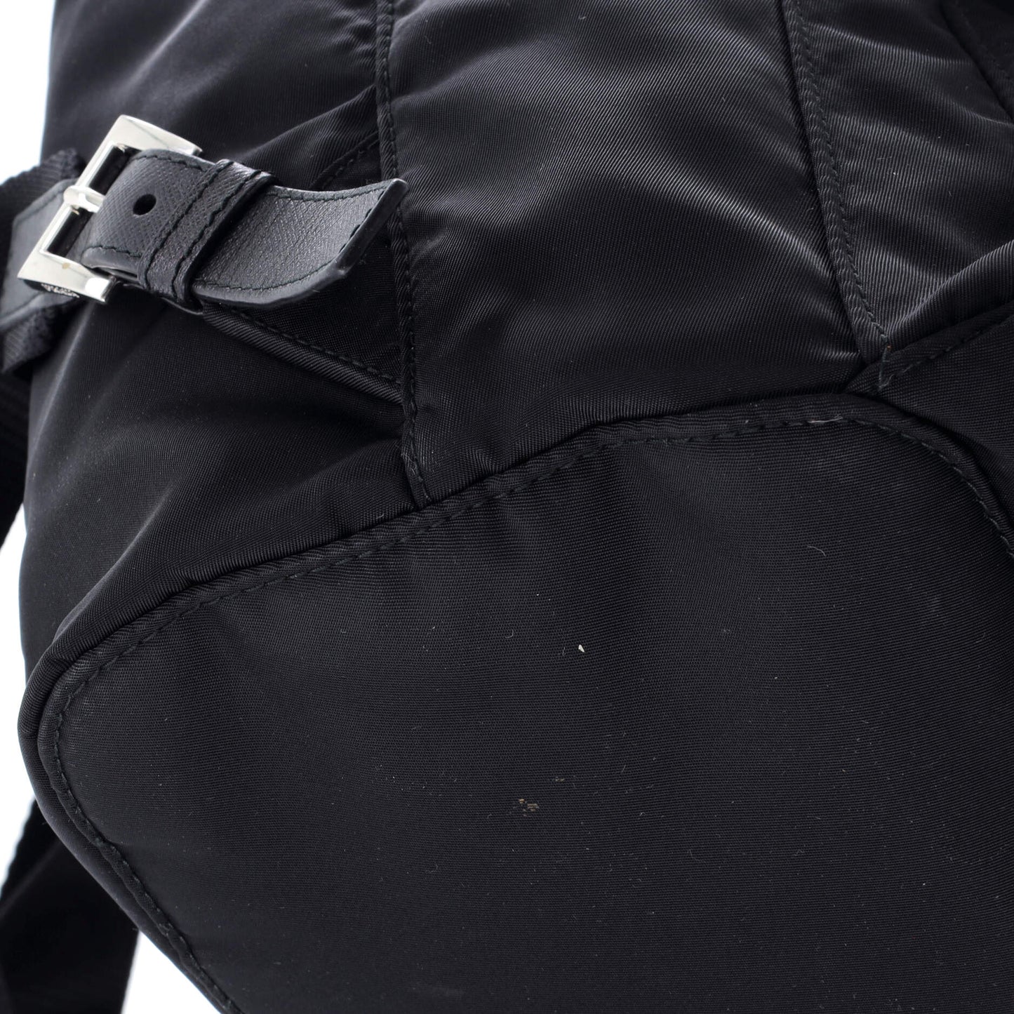 Vela Double Front Pocket Backpack Tessuto with Saffiano Leather Small