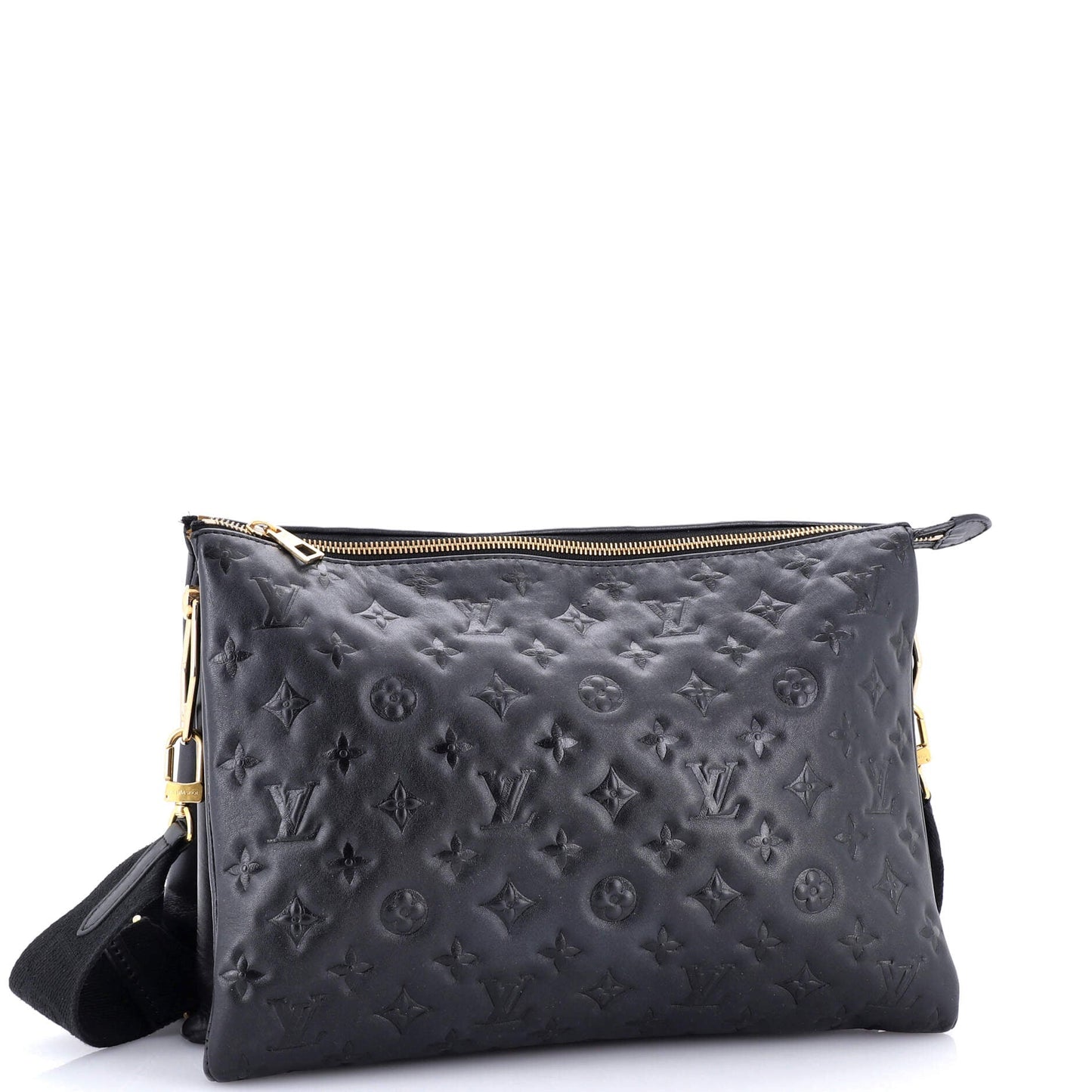 Coussin Bag Monogram Embossed Lambskin MM