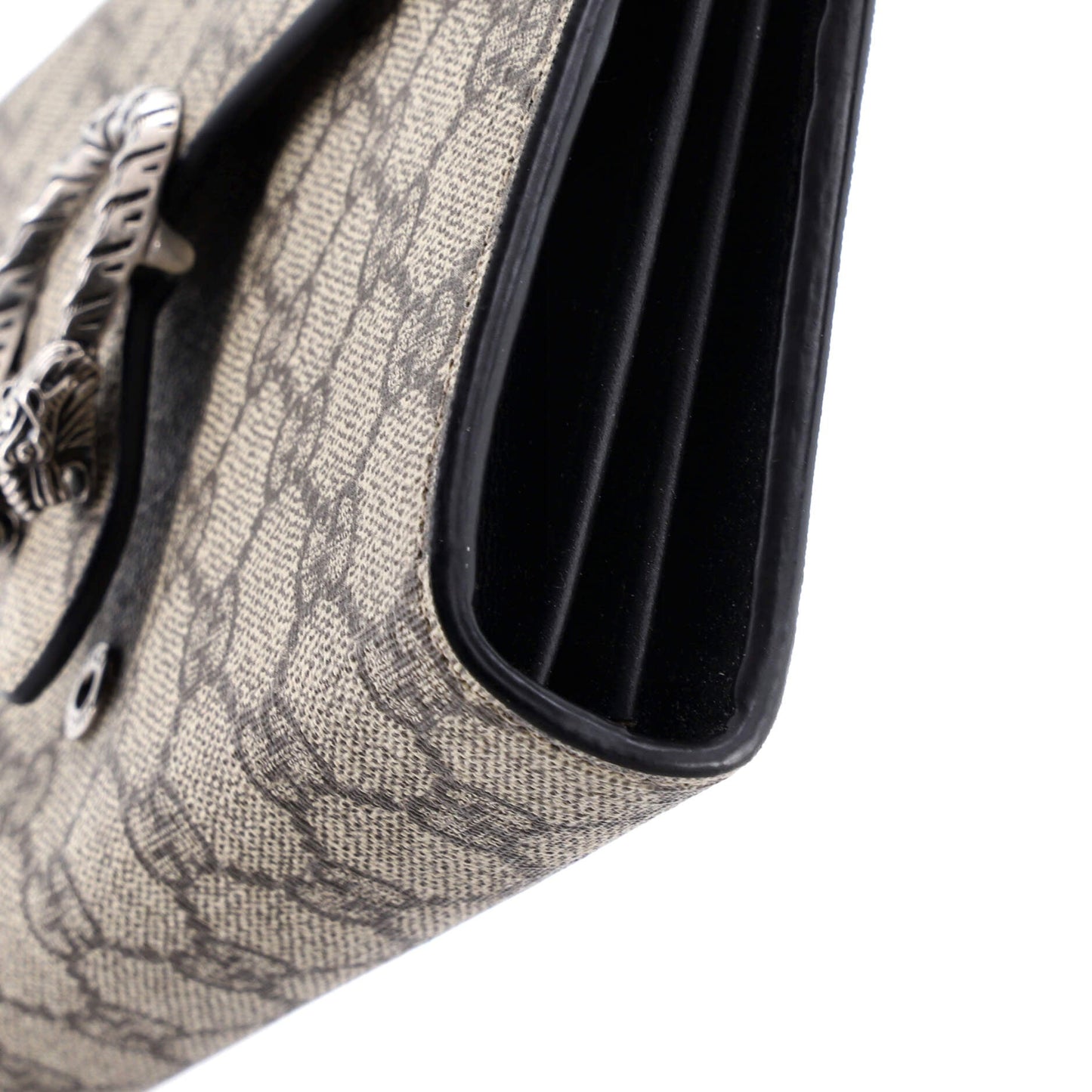 Dionysus Chain Wallet GG Coated Canvas Small