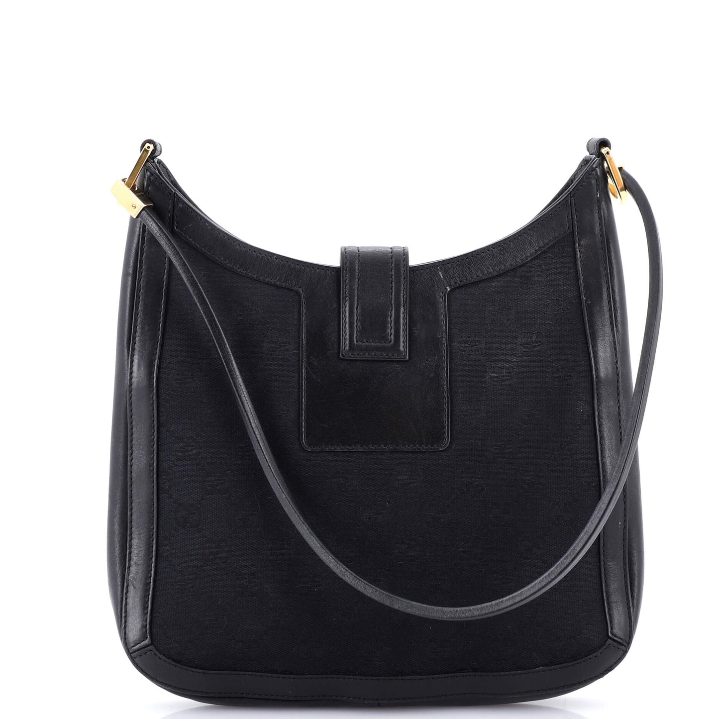 Vintage G Hobo GG Canvas and Leather